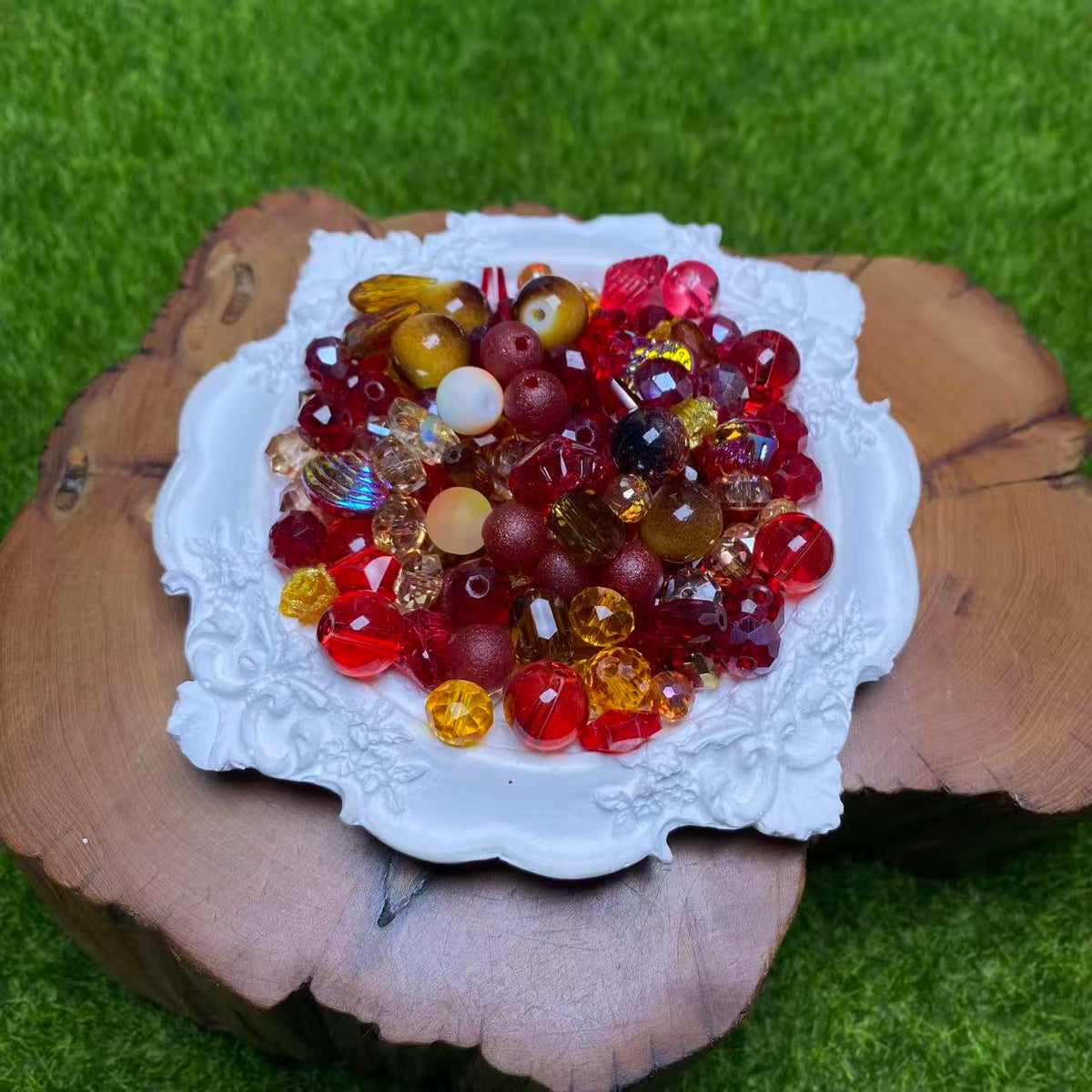 1 Bowl(60g) of Shiny Mix Beads--felicity