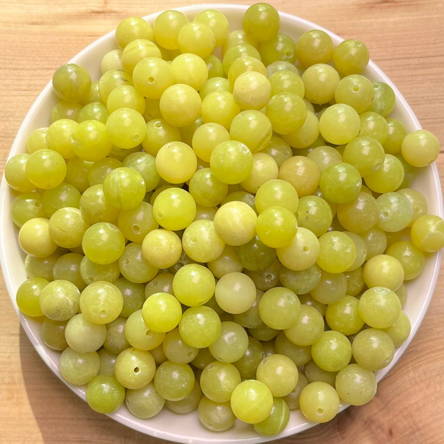 Lemon Jade BUY 1 GET 1 FREE bead 132pcs_ 8mm 1 bowl(BOGO18)