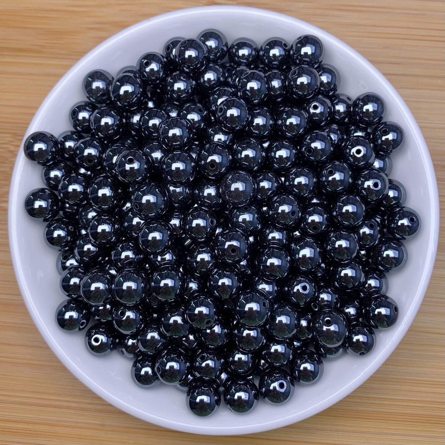 Hematite bead 132pcs_ 1 bowl 8mm(HEM4)