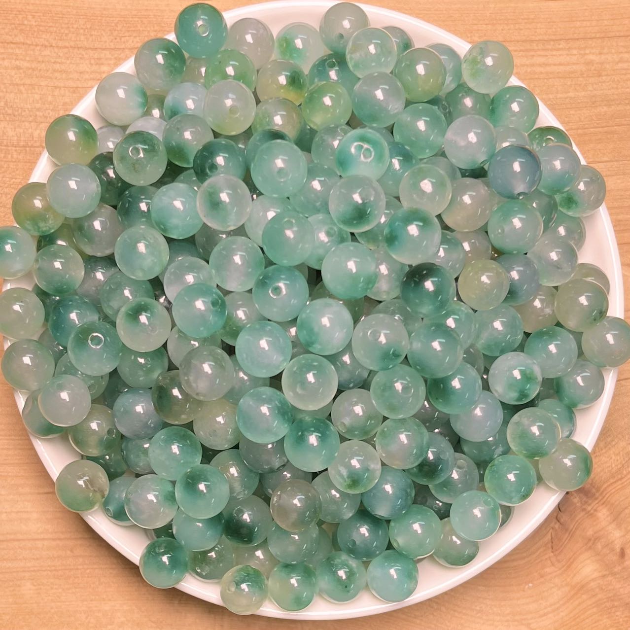 Coral Chalcedony(DYED) BUY 1 GET 1 FREE bead 132pcs_ 8mm 1 bow(BOGO47)