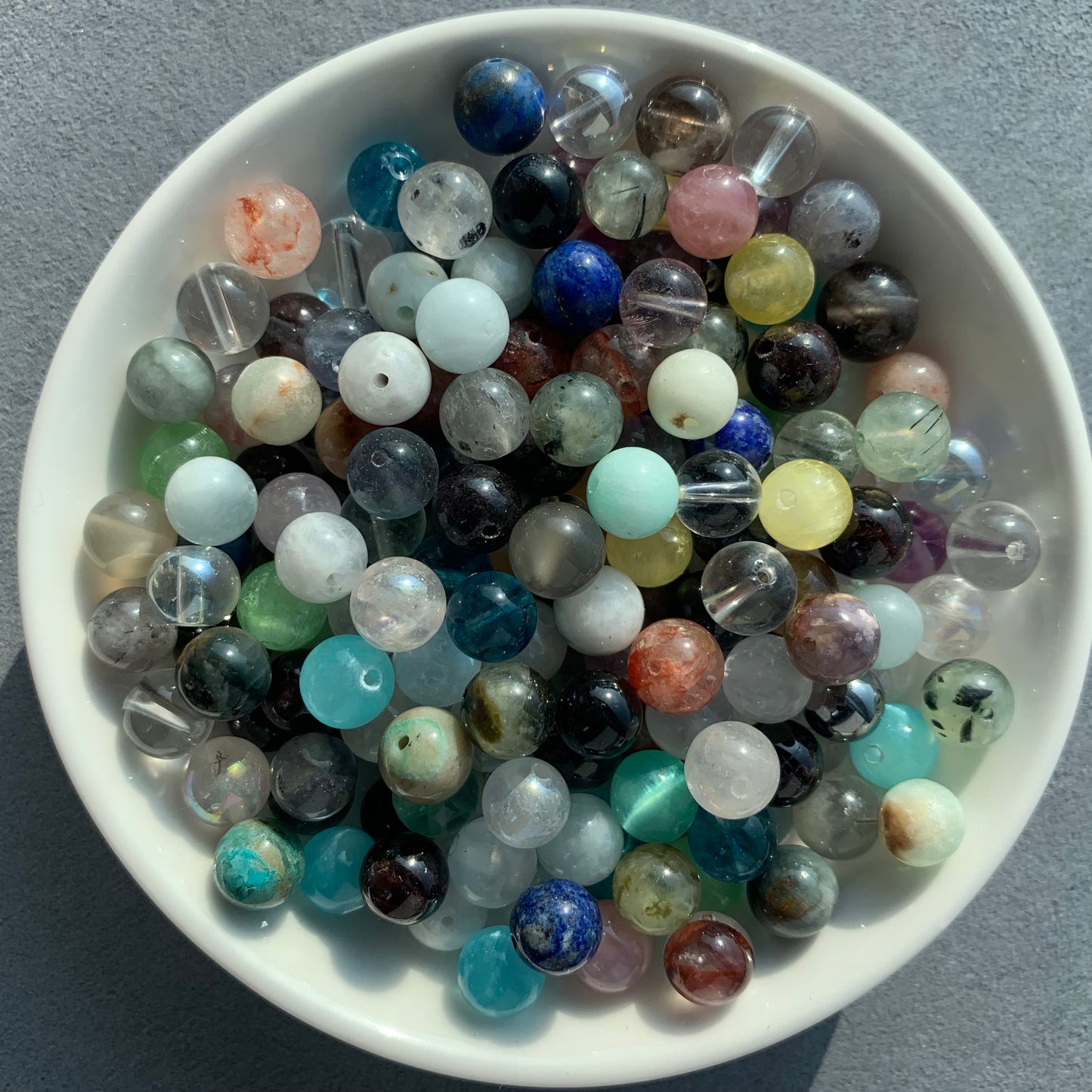 Mix crystal bead 132pcs_8mm/1bowl (VIP106)