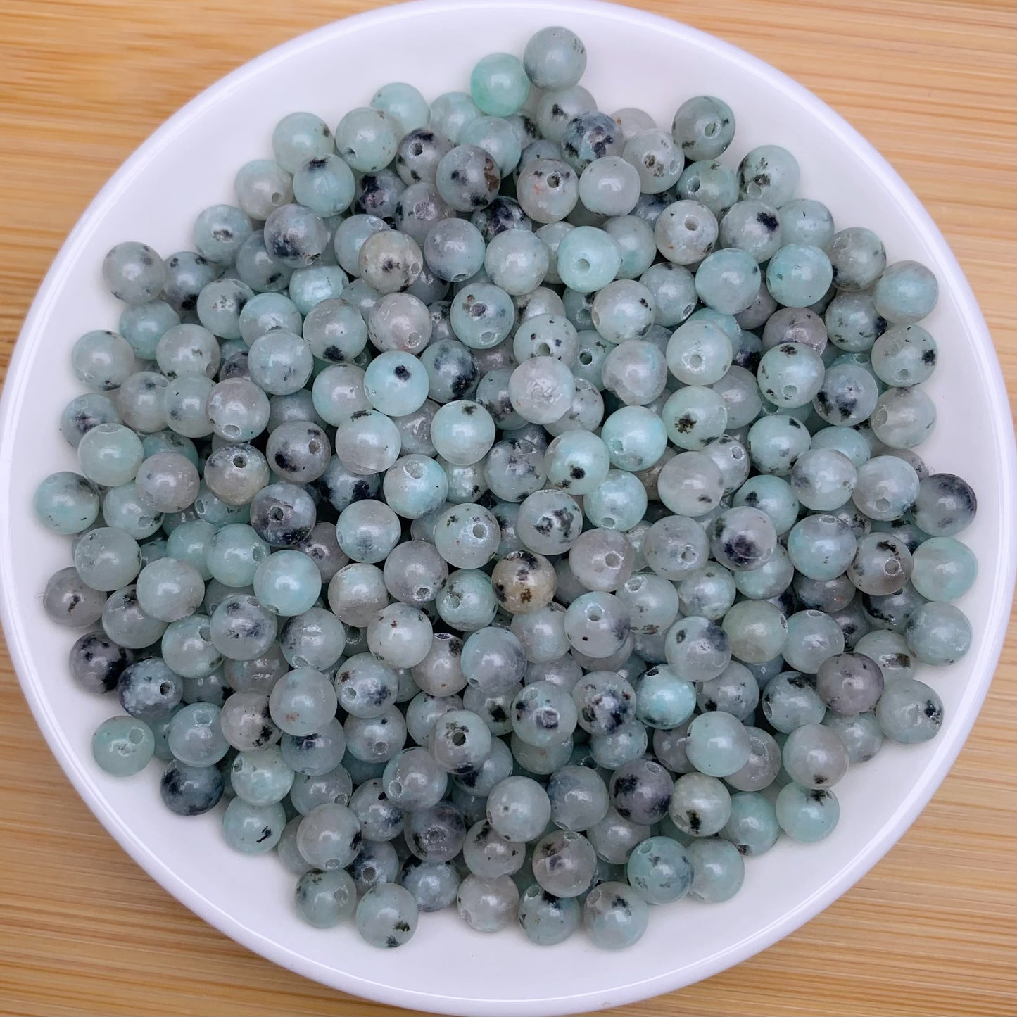 Kiwi Jasper BUY 1 GET 1 FREE crystal bead 168pcs_ 1 bowl 6mm(BOGO34)