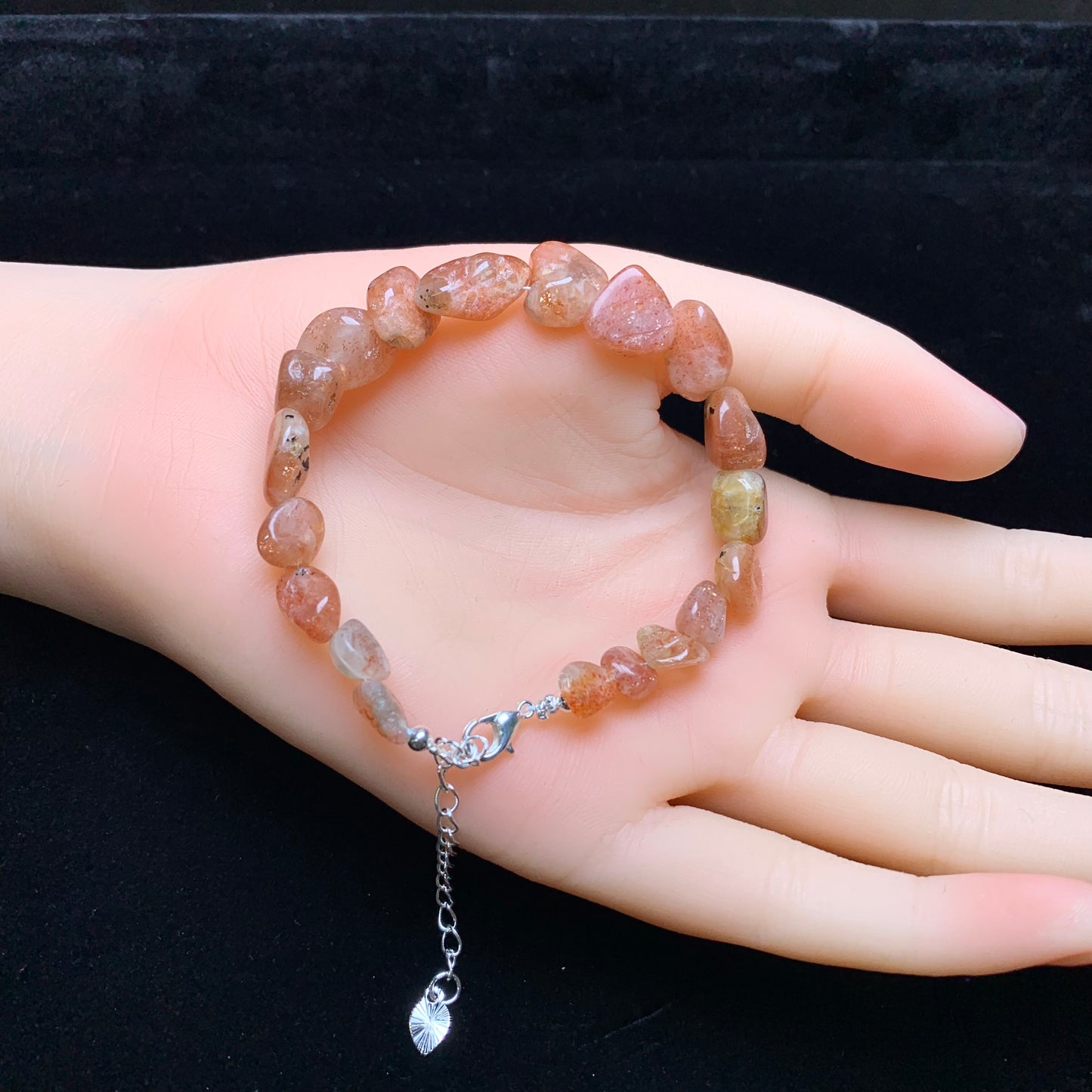 Sunstone freeform bracelet 1pc (SL818)