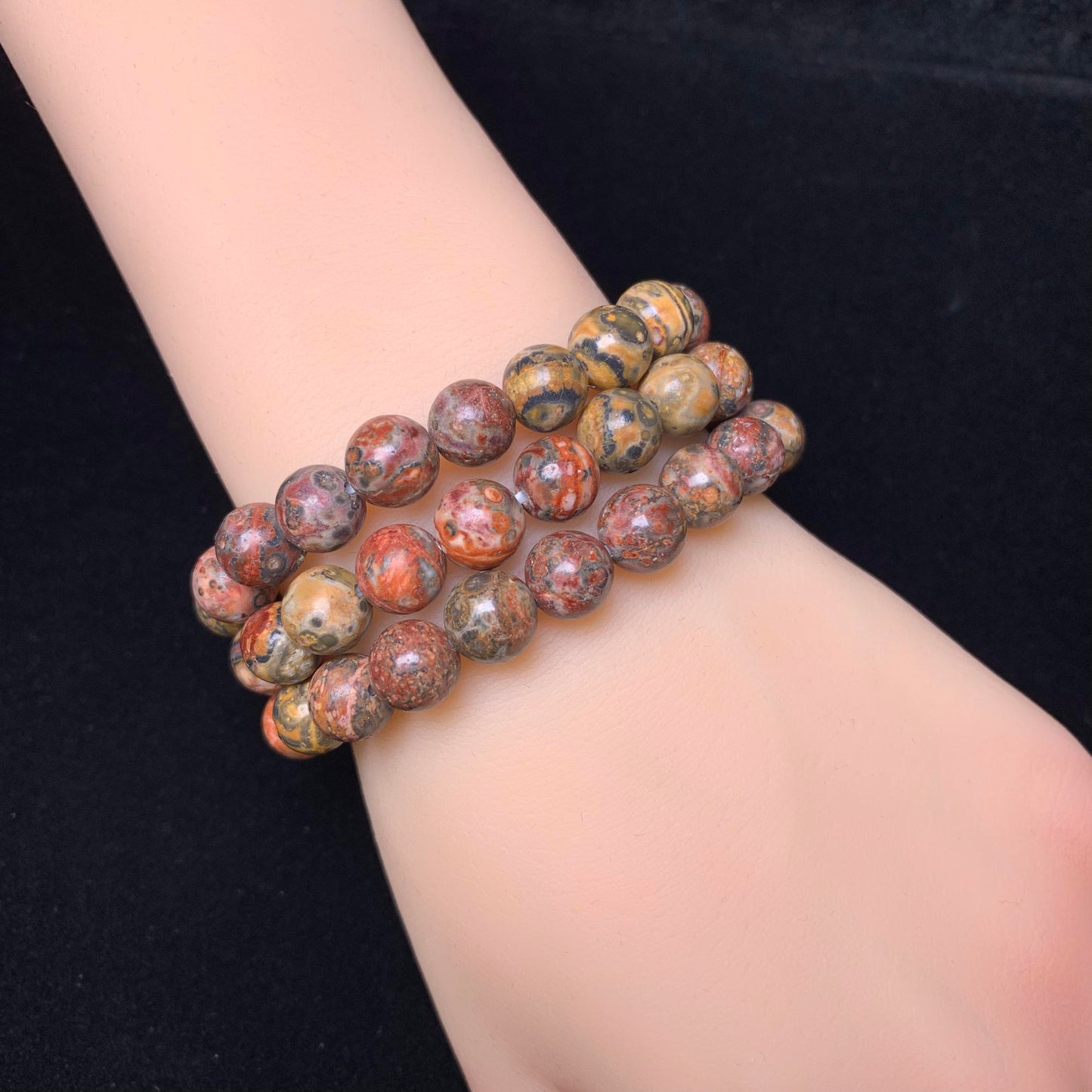Leopard Jasper bracelet 8mm 1pc (SL124)