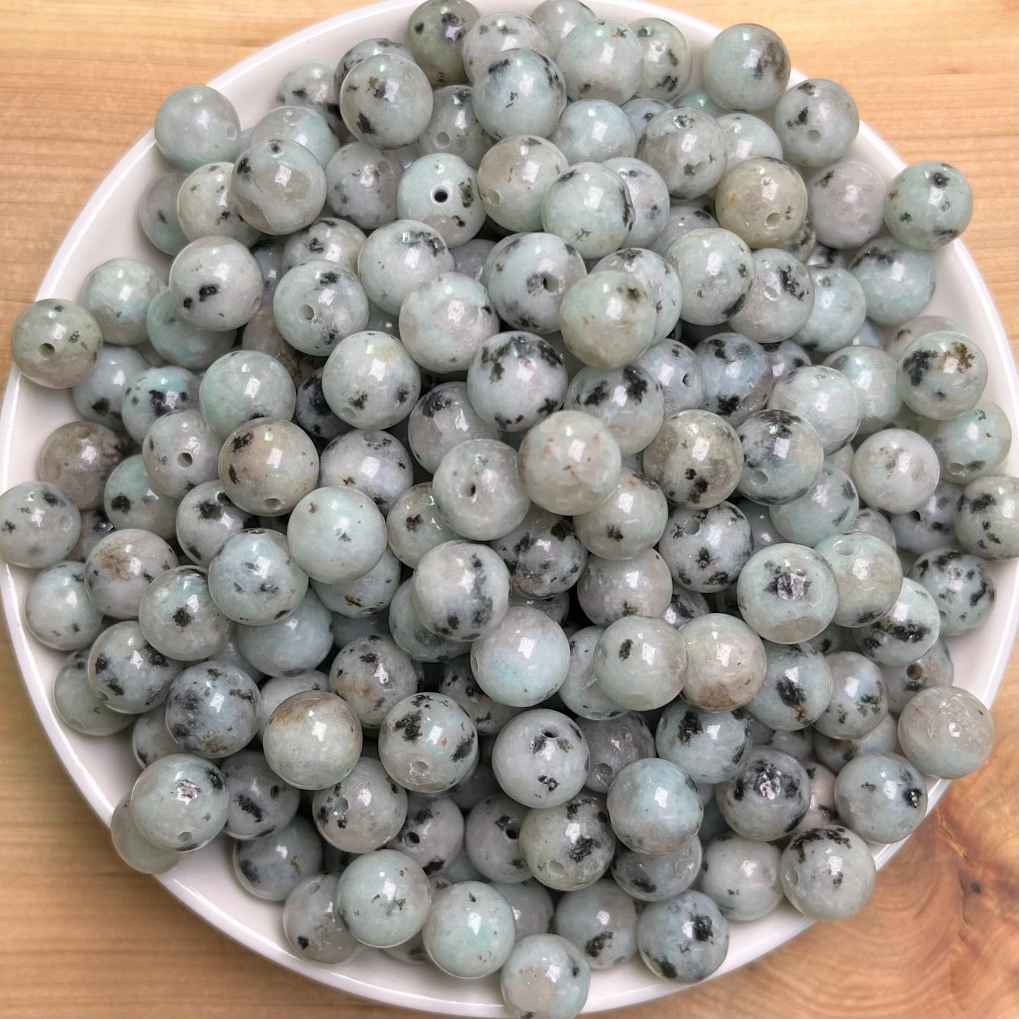 Kiwi Jasper BUY 1 GET 1 FREE bead 132pcs_ 8mm 1 bowl(BOGO15)