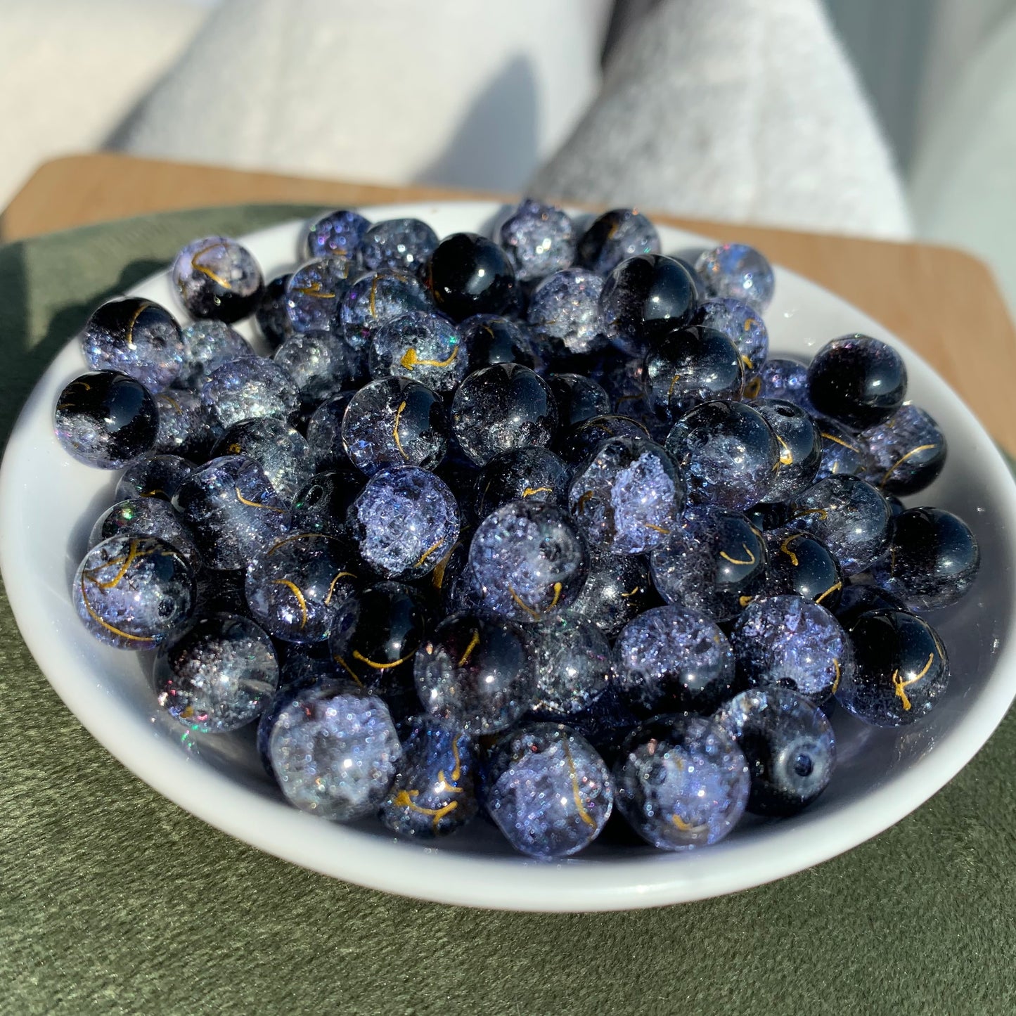 Glass Vast Starry Sky 10MM BOGO 108pcs/bowl——BUY 1 GET 1 FREE bead (BOGO105)