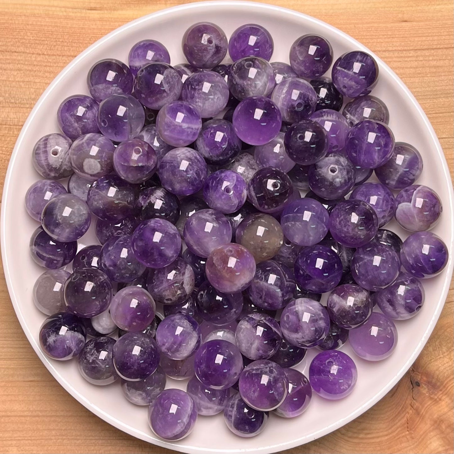 Traum-Amethyst-Perle 108 Stk._ 1 Schale 10 mm (TEN8)