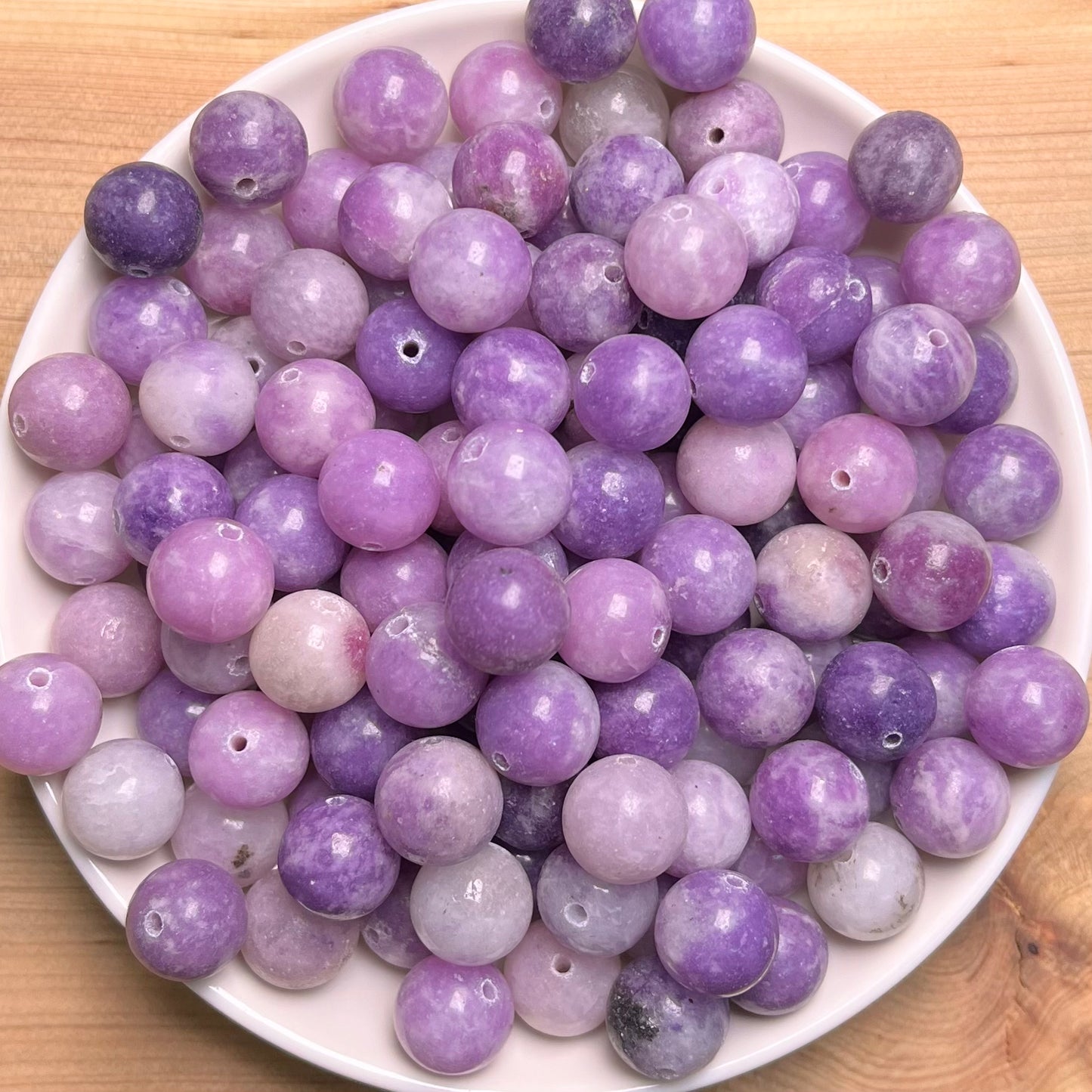 Purple Mica bead 108pcs_ 1 bowl 10mm (TEN21)