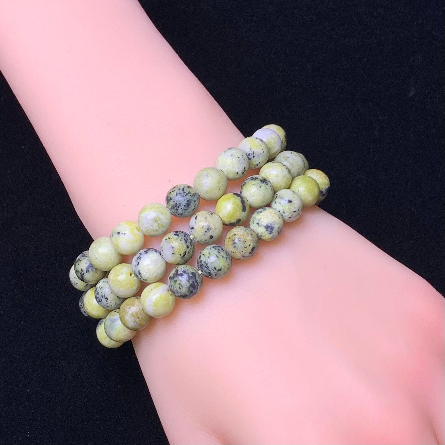 Yellow Turquoise bracelet  8mm 1pc(SL113)