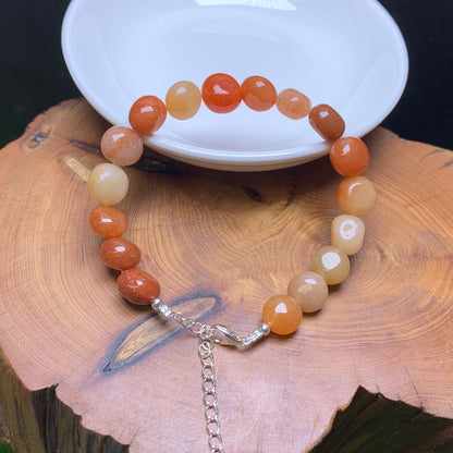 Red Aventurine freeform bracelet 1pc (SL825)