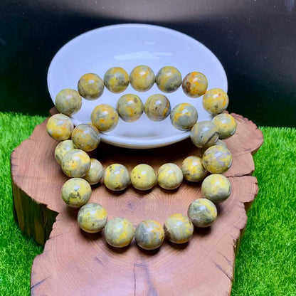 Bumblebee Jasper bracelet 1pc  （12mm-14mm）