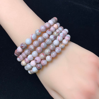 Cinnabar raw bracelet 7mm 1pc (SL31)