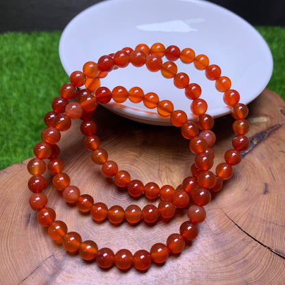 Carnelian bracelet 6mm 1pc(SL37)