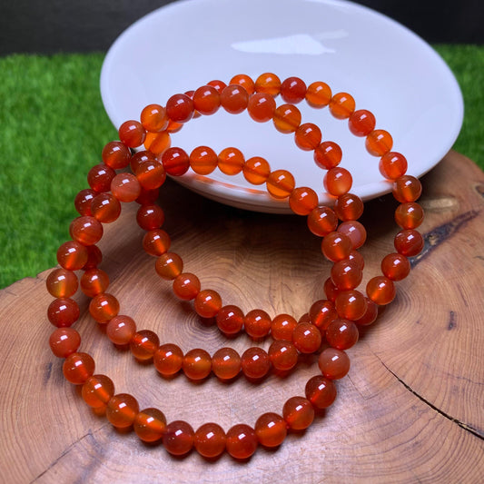 Carnelian bracelet 6mm 1pc(SL37)