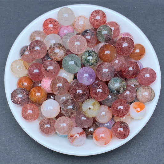 Mix Quartz bead 72pcs 11mm/ 1 bowl-12$ (NAT44)