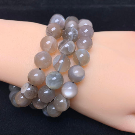 Grey Moonstone bracelet 10mm 1pc(SL85)