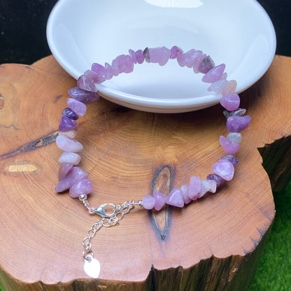 Purple mica chip bracelet 1pc(SL863)