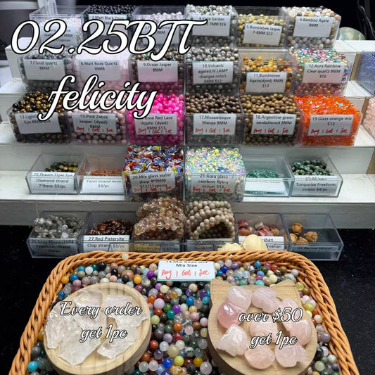 One bowl crystal bead- Felicity01-can make 6pcs bracelets 2.25