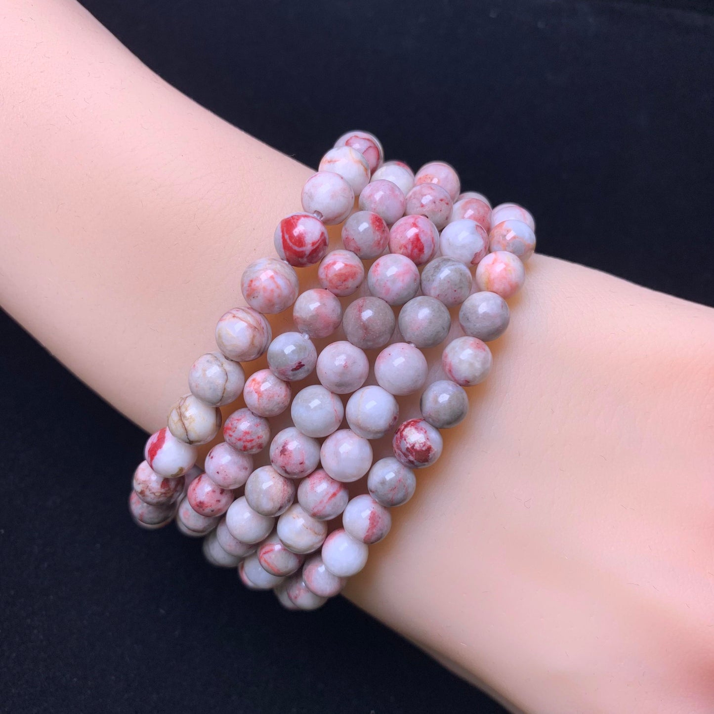Cinnabar Raw bracelet 6mm 1pc (SL59)