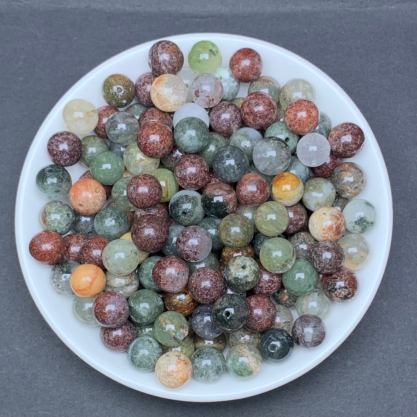 Vista Garden Quartz 9mm bead  120pcs_ 1 bowl (NAT8)