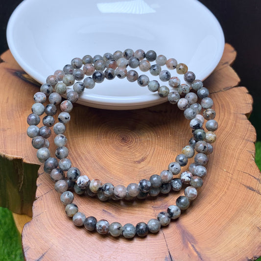 Yooperlite 3circle bracelet 4mm 1pc (SL749)