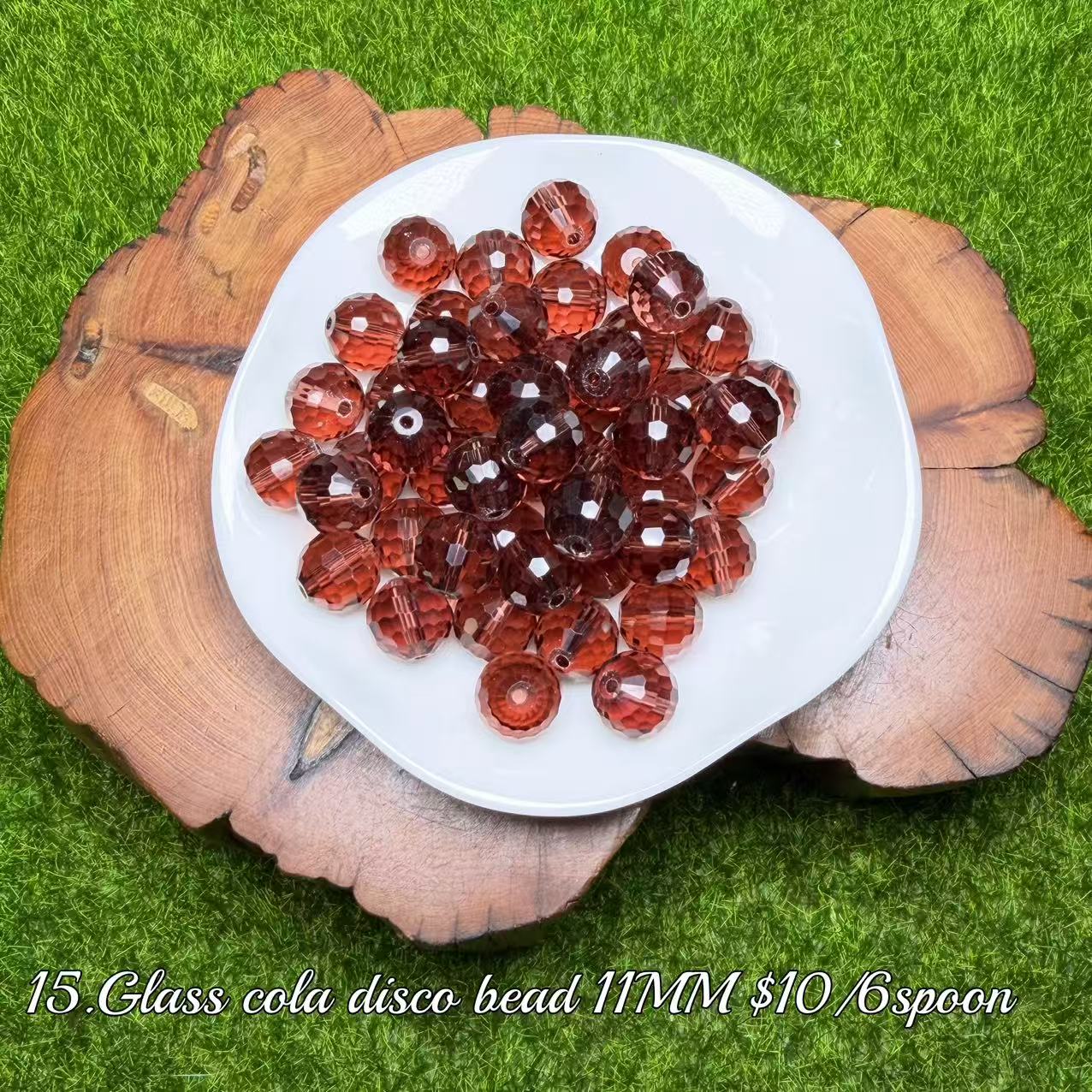 One bowl crystal bead- Felicity-can make 6pcs bracelets 8.25