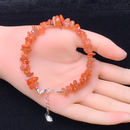 Carnelian chip bracelet 1pc(SL861)