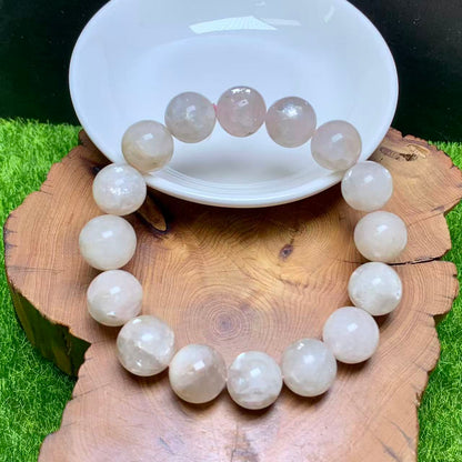 Pink Emerald Quartz bracelet 13mm 1pc (SL925)