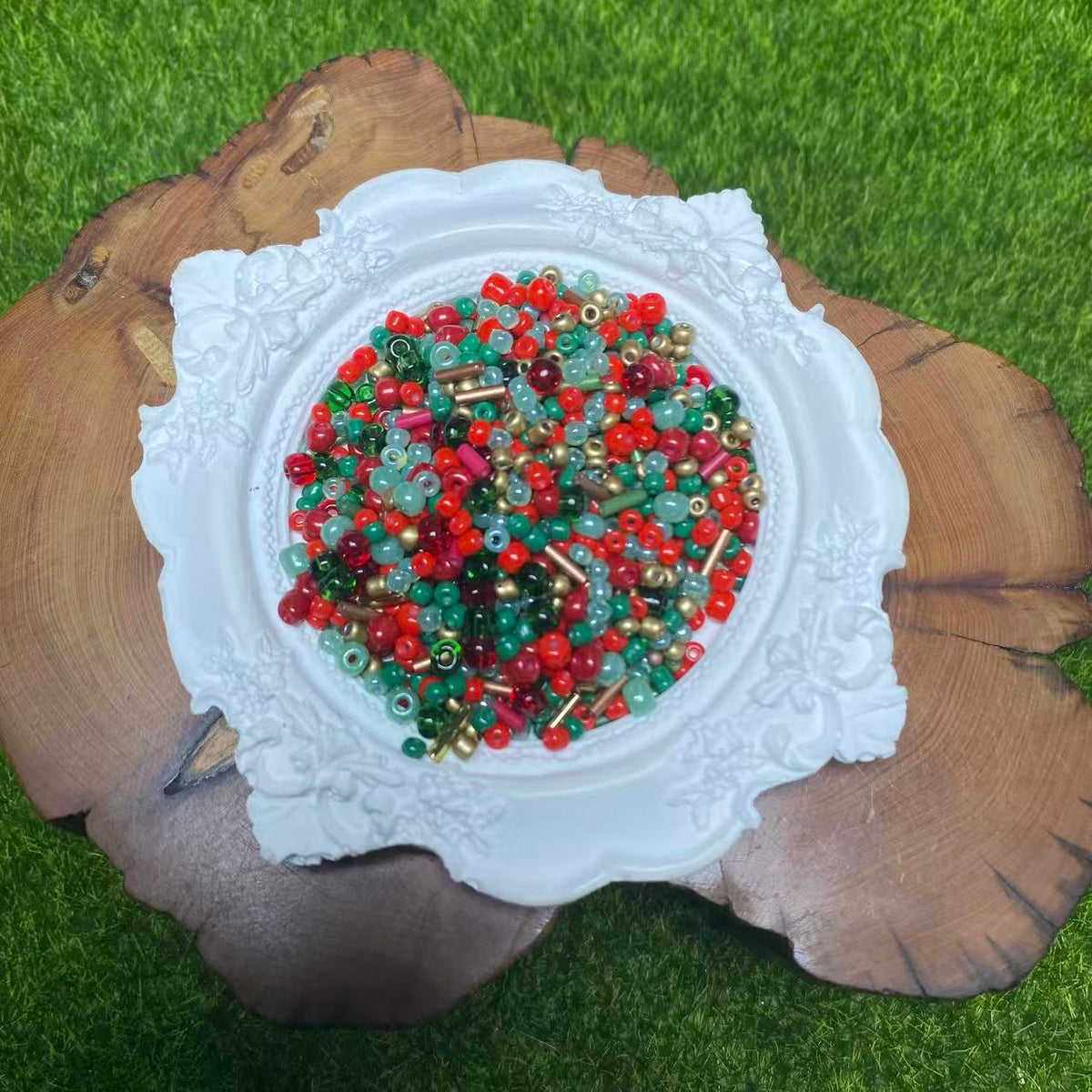 1 Bowl(60g) of Shiny Mix Beads--felicity