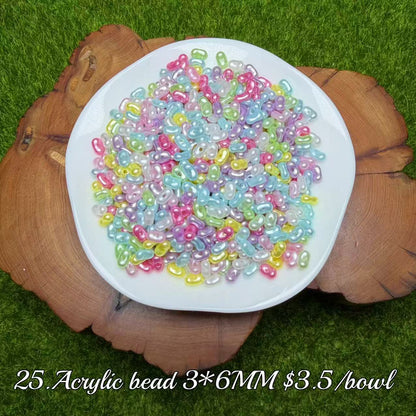 One bowl crystal bead- Felicity-can make 6pcs bracelets 9.19