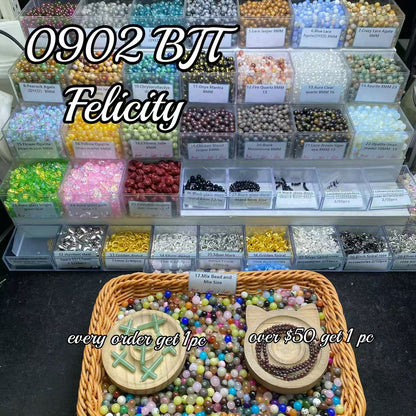 One bowl crystal bead- Felicity-can make 6pcs bracelets 9.2