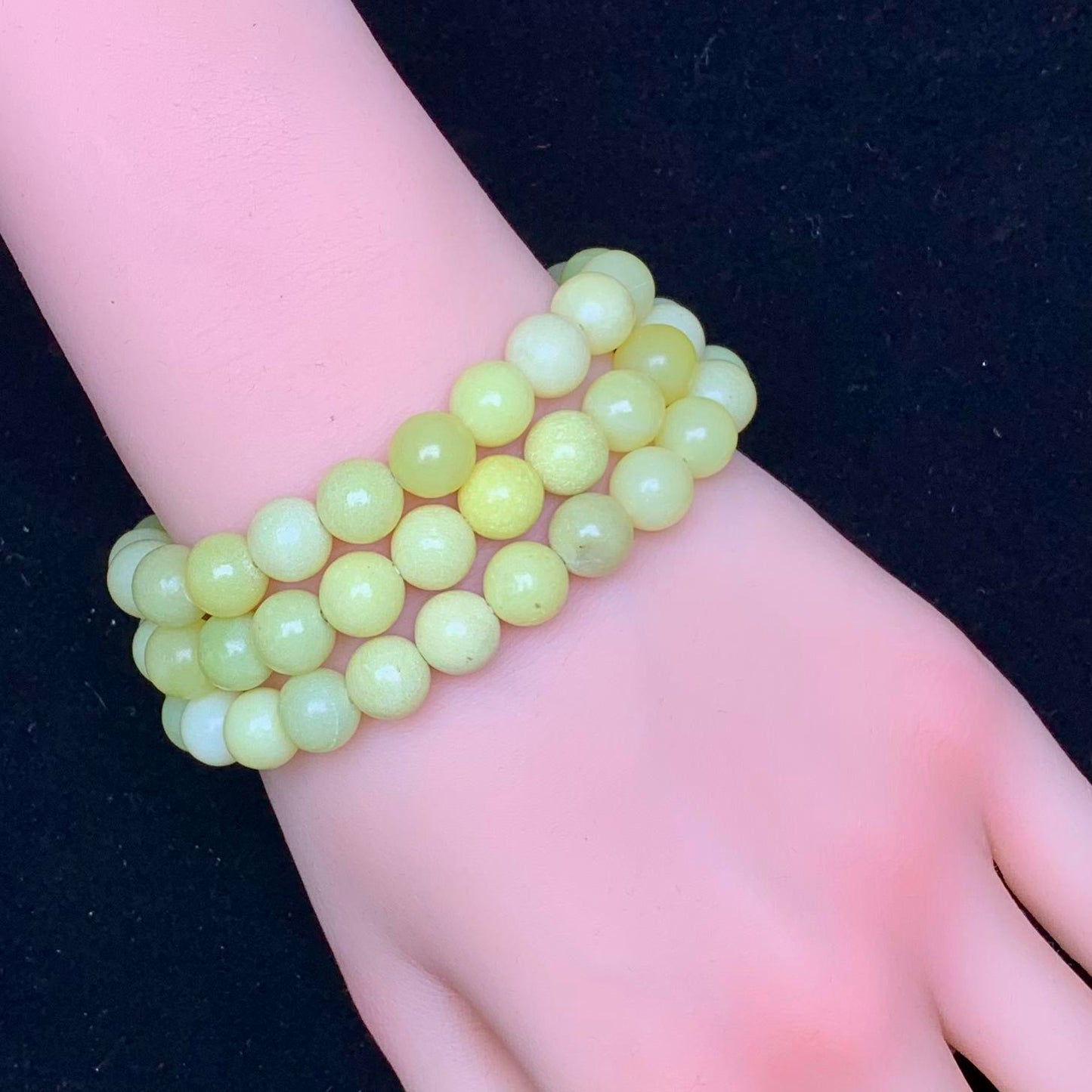 Lemon Jade bracelet 8mm 1pc (SL132)