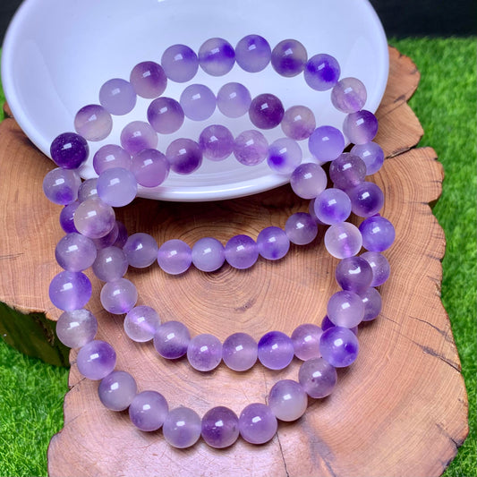 Blue Ice Chalcedony（DYED) bracelet 8mm 1pc (SL147)