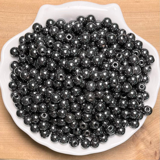 Hematite BUY 1 GET 1 FREE crystal bead 168pcs_ 1 bowl 6mm（BOGO61）