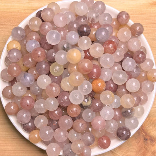 Violet Quartz BUY 1 GET 1 FREE bead 132pcs_ 8mm 1 bowl（BOGO31）