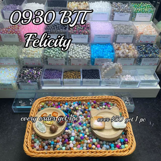 One bowl crystal bead- Felicity-can make 6pcs bracelets 9.30