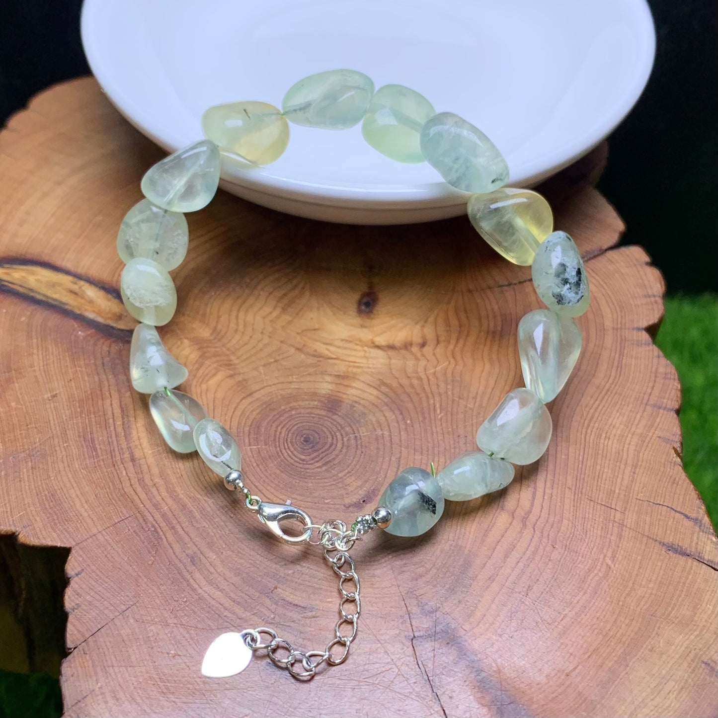 Phrenite L Freeform  bracelet 1pc (SL820)