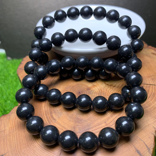 Shungite bracelet 10mm 1pc (SL107)