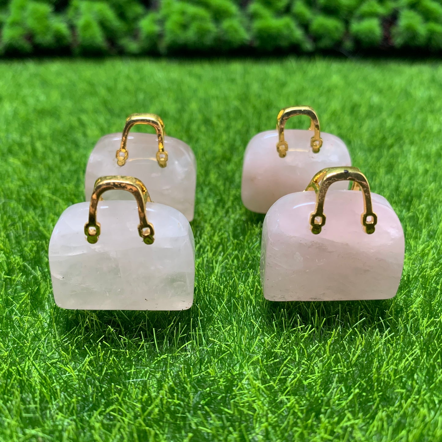 Crystal bag 1 inch carving  1pc