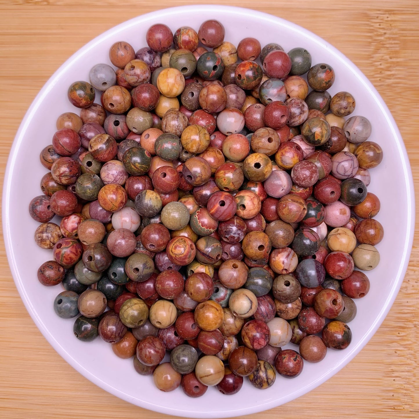 Cherry Jasper bead 168pcs_ 1 bowl 6mm(SIX4)