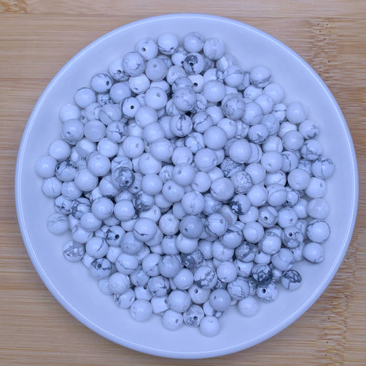 Howlite bead 168pcs_ 1 bowl 6mm(SIX9)