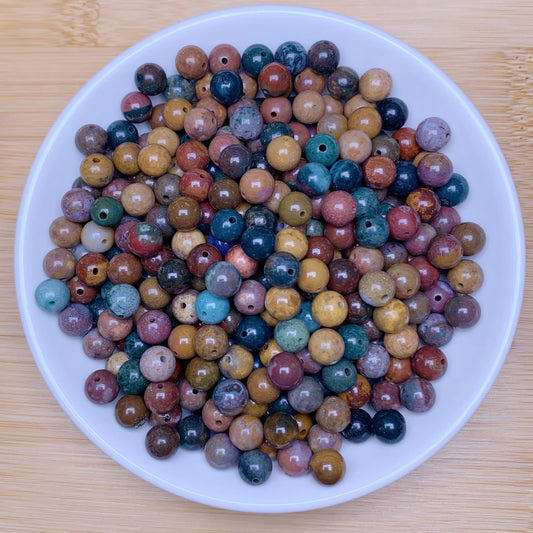 Ocean Jasper bead 168pcs_ 1 bowl 6mm(SIX10)