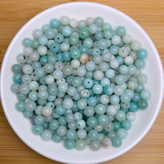 Amazonite bead 168pcs_ 1 bowl 6mm(SIX37)