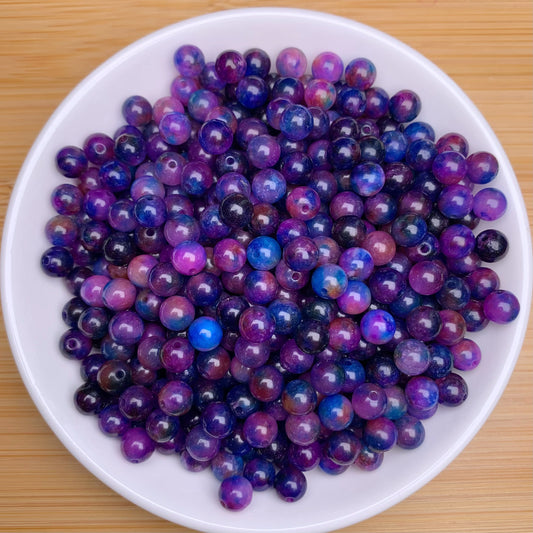 Aurora Chalcedony (DYED) bead 168pcs_ 1 bowl 6mm(SIX50)