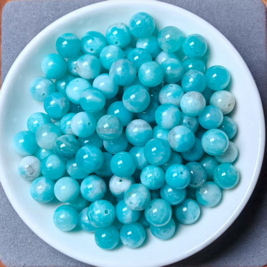 Amazonite  bead 120pcs_ 1 bowl 9mm(VIP11)
