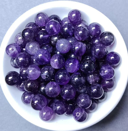 Amethyst bead 132pcs_ 1 bowl 8mm(VIP1)