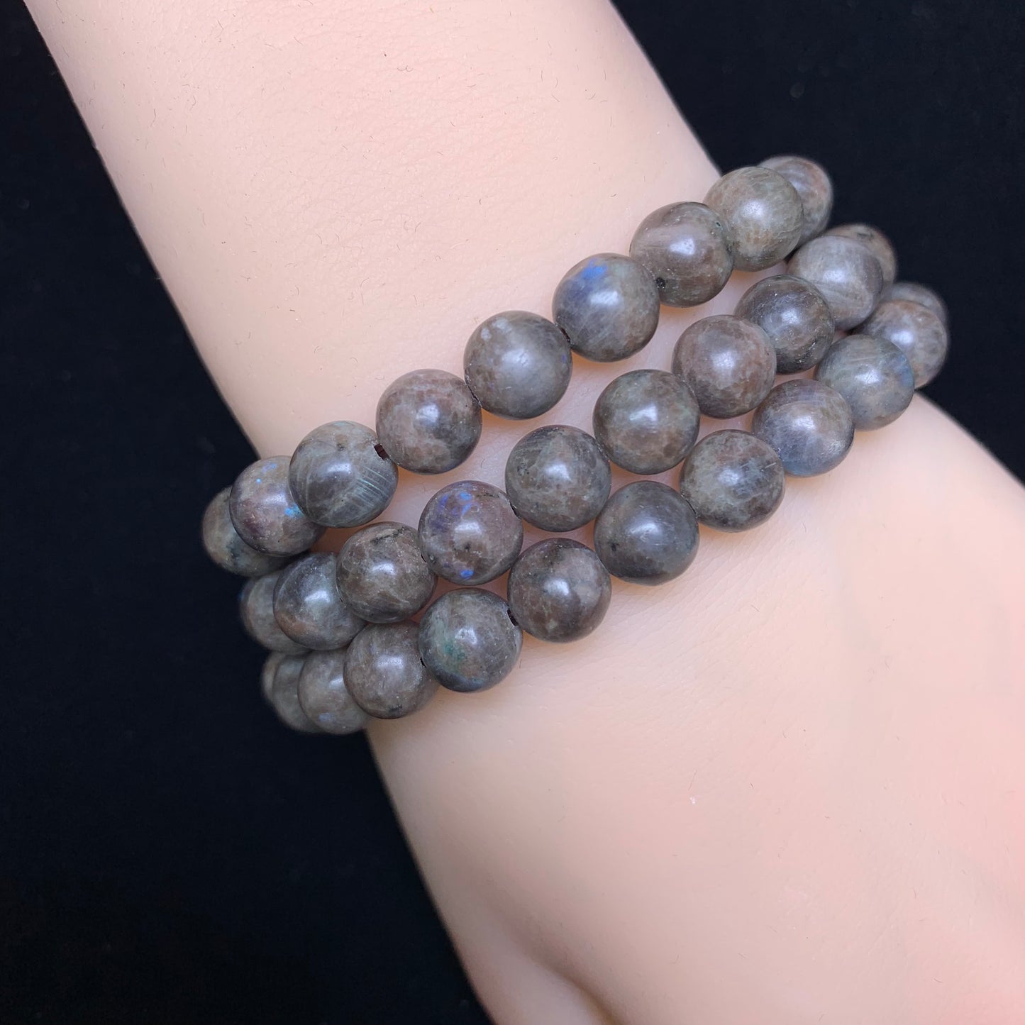 Black Moonstone bracelet 8mm 1pc(SL159)