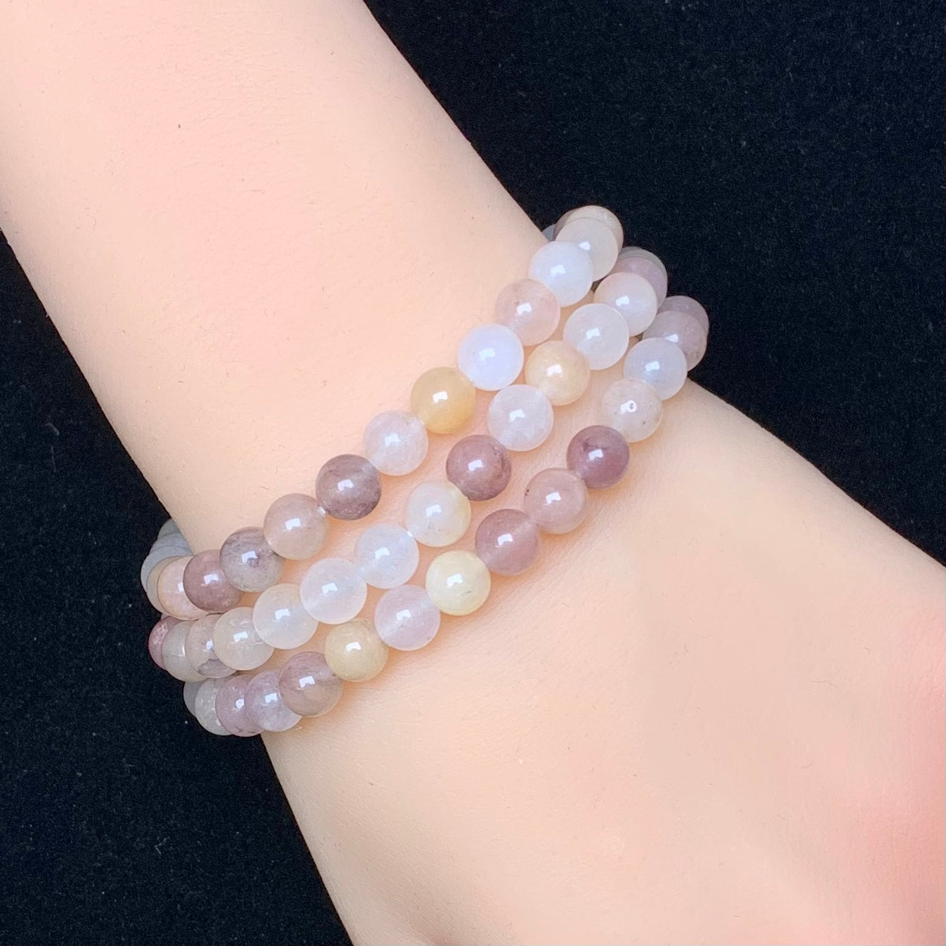 Violet bracelet 6mm 1pc(SL155)
