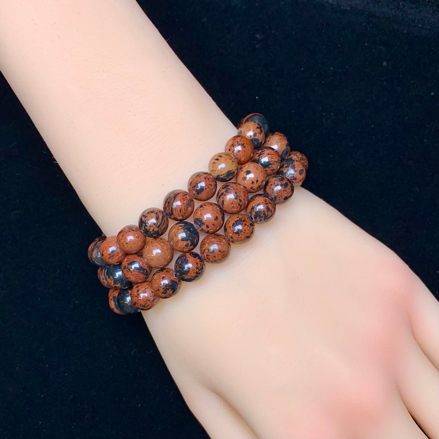 Red obsidian bracelet 8mm 1pc(SL156)