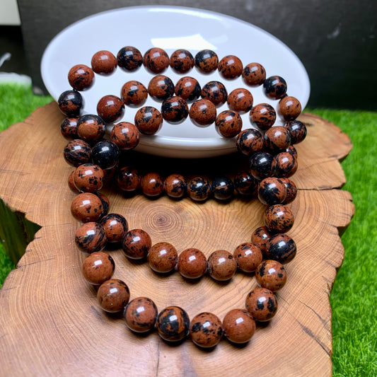 Red obsidian bracelet 8mm 1pc(SL156)